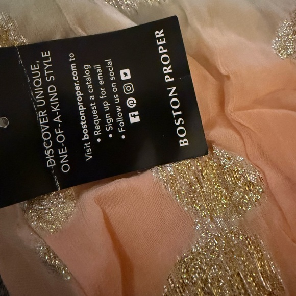 Boston Proper Ombre Dress with Gold Details - Picture 3 of 6